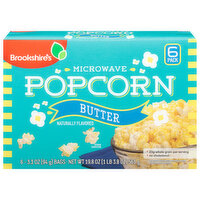 Brookshire's Butter Microwave Popcorn - 6 Each 