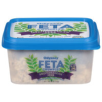 Odyssey Feta, Mediterranean Herb, Crumbled - 4 Ounce 