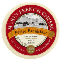 Marin French Cheese Cheese, Soft-Ripened, Petite Breakfast, Fresh Brie - 4 Ounce 