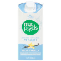 Nutpods Creamer, Almond + Coconut, French Vanilla - 11.2 Fluid ounce