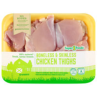 Super 1 Foods Chicken Thighs, Boneless & Skinless