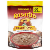 Rosarita Refried Beans, Microwavable, Traditional