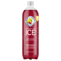 Sparkling Ice Sparkling Water, Zero Sugar, Fruit Punch Flavored - 33.8 Fluid ounce 