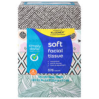 Simply Done Facial Tissue, Soft, 2-Ply, 4 Pack