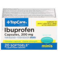 TopCare Ibuprofen, 200 mg, Softgels, Minis
