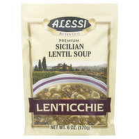 Alessi Soup, Premium, Sicilian Lentil - 6 Ounce 