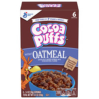 Cocoa Puffs Instant Oatmeal, Chocolate Flavored - 6 Each 