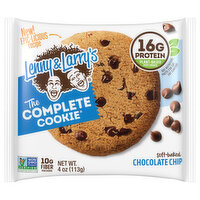 Lenny & Larry's Cookie, Soft-Baked, Chocolate Chip - 4 Ounce 