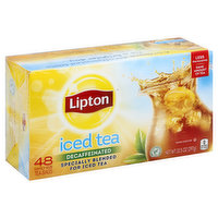 Lipton Iced Tea, Decaffeinated, Family Size Tea Bags - 48 Each 