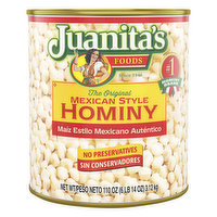 Juanita's Hominy, Mexican Style, The Original - 110 Ounce 