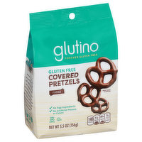 Glutino Covered Pretzels, Gluten Free, Fudge - 5.5 Ounce