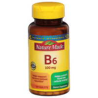 Nature Made Vitamin B6, 100 mg, Tablets