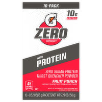 Gatorade Thirst Quencher Powder, Fruit Punch, 10-Pack - 10 Each 