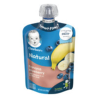 Gerber Banana Blueberry, Natural, 12+ Months - 3.5 Ounce 