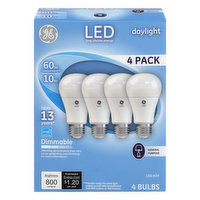 GE Light Bulbs, LED, Daylight, 10 Watts, 4 Pack - 4 Each 