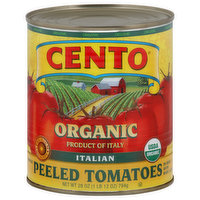 Cento Tomatoes, Organic, Italian, Peeled, Whole - 28 Ounce