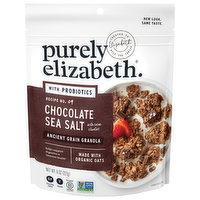 Purely Elizabeth Ancient Grain Granola, with Probiotics, Chocolate Sea Salt - 8 Ounce 