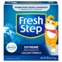 Fresh Step Clumping Cat Litter, Extreme, Mountain Spring Scent - 25 Pound 