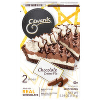 Edwards Pie, Chocolate Creme - 2 Each 