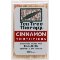 Tea Tree Therapy Toothpicks, Cinnamon - 1 Each 