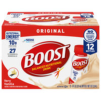 Boost Balanced Nutritional Drink, Original, Very Vanilla - 12 Each 