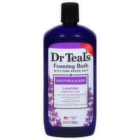 Dr Teal's Foaming Bath, with Pure Epsom Salt, Soothe & Sleep, Lavender - 34 Fluid ounce 