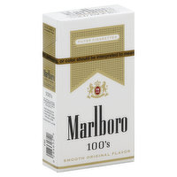 Marlboro Cigarettes, Filter, Gold Pack, 100's, Flip-Top Box - 20 Each 