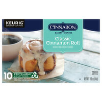 Cinnabon Coffee, Classic Cinnamon Roll, K-Cup Pods - 10 Each 