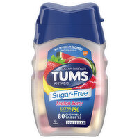 Tums Antacid, Sugar-Free, Extra Strength 750, Chewable Tablets, Melon Berry - 80 Each 