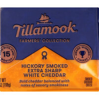 Tillamook Cheese, White Cheddar, Extra Sharp, Hickory Smoked - 7 Ounce 