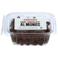 Brookshire's Almonds, Dark Chocolate - 9 Ounce 