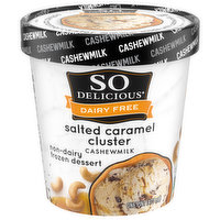 So Delicious Dairy Free Frozen Dessert, Non-Dairy, Salted Caramel Cluster - 1 Pint 