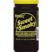 Woodys Sauce, Sweet 'n Smoky - 14.5 Ounce 