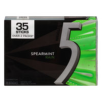 5 Gum, Sugarfree, Spearmint Rain - 35 Each