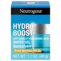 Neutrogena Sunscreen, Hydro Boost, Water Gel, Broad Spectrum SPF 25 - 1.7 Ounce