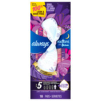 Always Pads, Flexi-Wings, Extra Heavy Overnight, Light, Clean Scent, Size 5