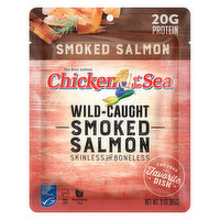 Chicken of the Sea Pink Salmon, Natural Wood Smoked, Alaskan, Smoked, Wild Caught