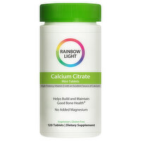 Rainbow Light Calcium Citrate, Mini-Tablet - 120 Each 