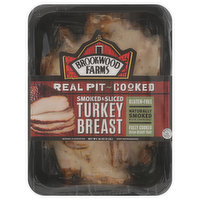 Brookwood Farms Turkey Breast, Gluten-Free, Real Pit Cooked, Smoked & Sliced - 16 Ounce 