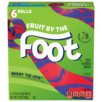 Fruit by the Foot Fruit Flavored Snacks, Berry Tie-Dye - 6 Each 