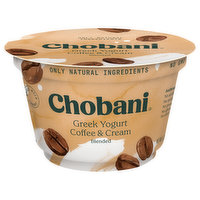 Chobani Yogurt, Greek, Coffee & Cream, Blended - 5.3 Ounce 