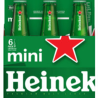 Heineken Beer, Mini, 6 Pack