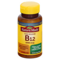 Nature Made Vitamin B12, Time Release, 1000 mcg, Tablets - 75 Each