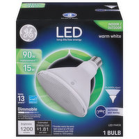 GE Light Bulbs, LED, Floodlight, Warm White, 15 Watts