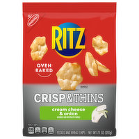 Ritz Potato and Wheat Chips, Cream Cheese & Onion, Crisp & Thins