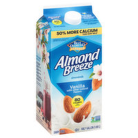Almond Breeze Almondmilk, Dairy-Free, Vanilla - 0.5 Gallon