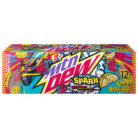 Mtn Dew Soda, Spark, 12 Cans