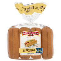 Pepperidge Farm Hot Dog Buns, Top Sliced, Butter