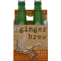 Maine Root Ginger Brew, Caffeine Free - 4 Each 