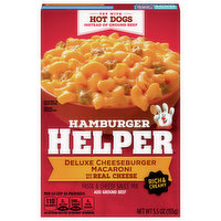 Hamburger Helper Pasta & Cheesy Sauce Mix, Deluxe Cheeseburger Macaroni - 5.5 Ounce